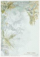 ITD Collection Rice Paper Pack Flower Post Forget Me Not