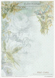 ITD Collection Rice Paper Pack Flower Post Forget Me Not